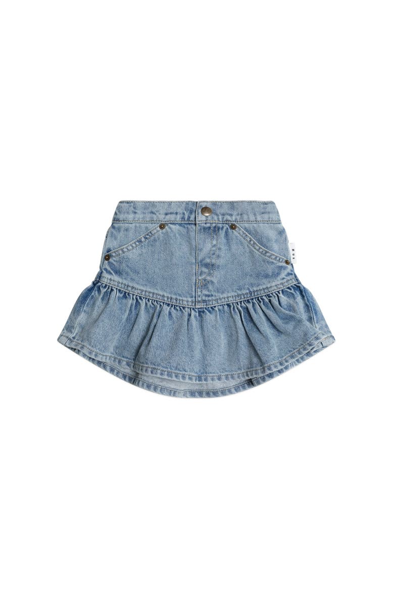 Dreamy Denim Frilly Skirt, Main, color, DENIM