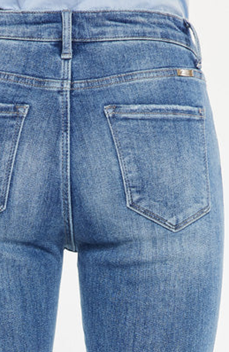 KanCan Maddy Essentials High Rise Slim Straight Leg Jeans, Alternate, color, Medium Wash