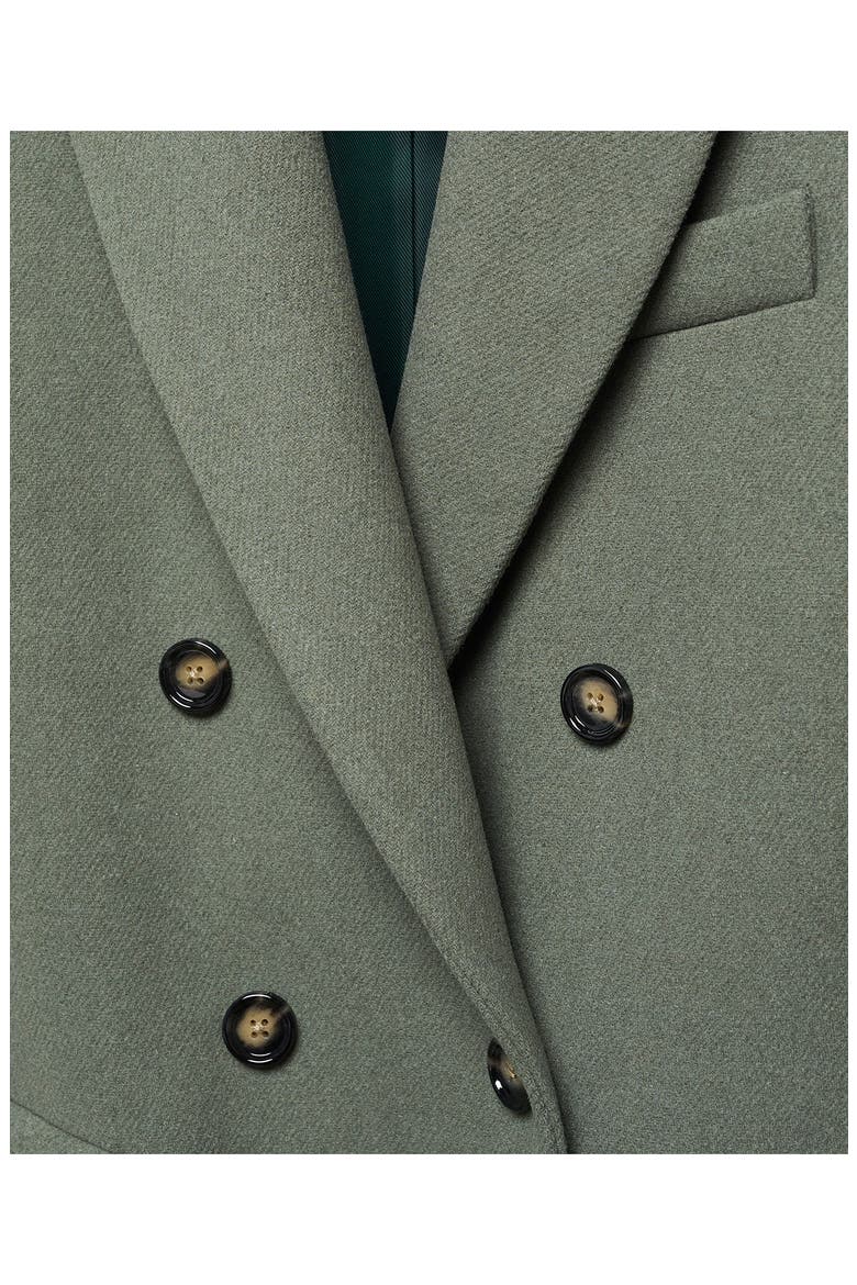 Double Breasted Coat, Alternate, color, KHAKI