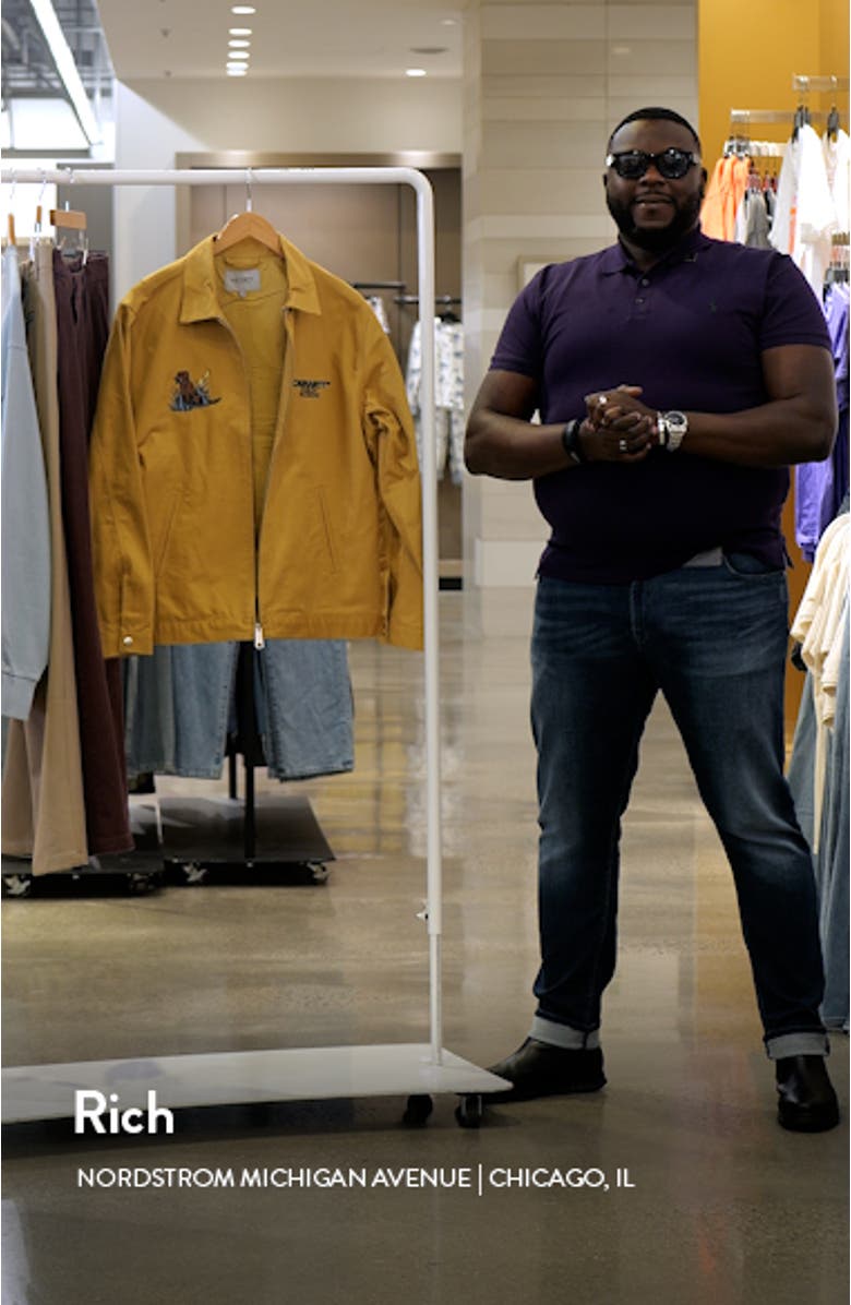 Ducks Embroidered Cotton Twill Chore Jacket, sales video thumbnail