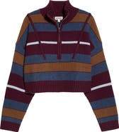 STAUD Hampton Cropped Cashmere Sweater