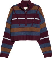 STAUD Hampton Cropped Cashmere Sweater