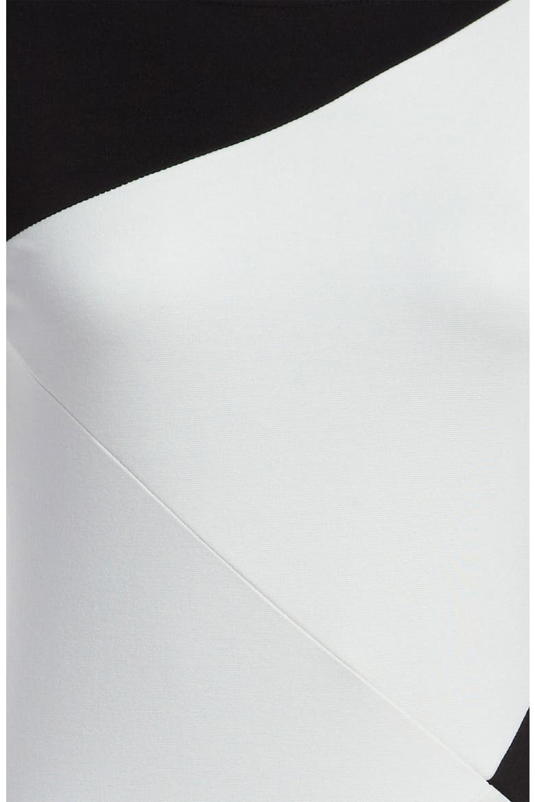 Body-Con Dress, Alternate, color, BLACK/ WHITE