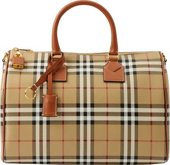 【関税＆送料込み】Burberry Medium Bowling Bag Burberry Medium Check Bowling Bag | Saks Fifth Avenue