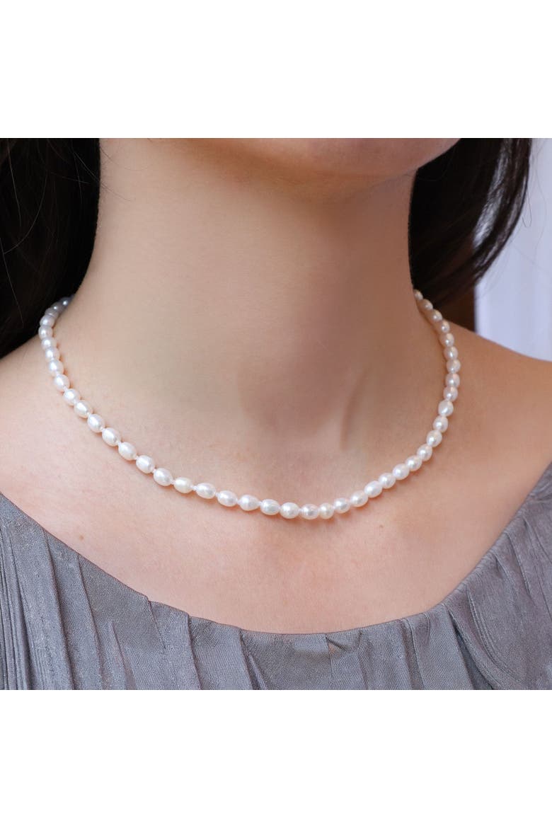 Coastal Pearl Necklace, Alternate, color, Sterling Silver