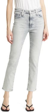 AG Mari High Waist Ankle Slim Straight Leg Jeans