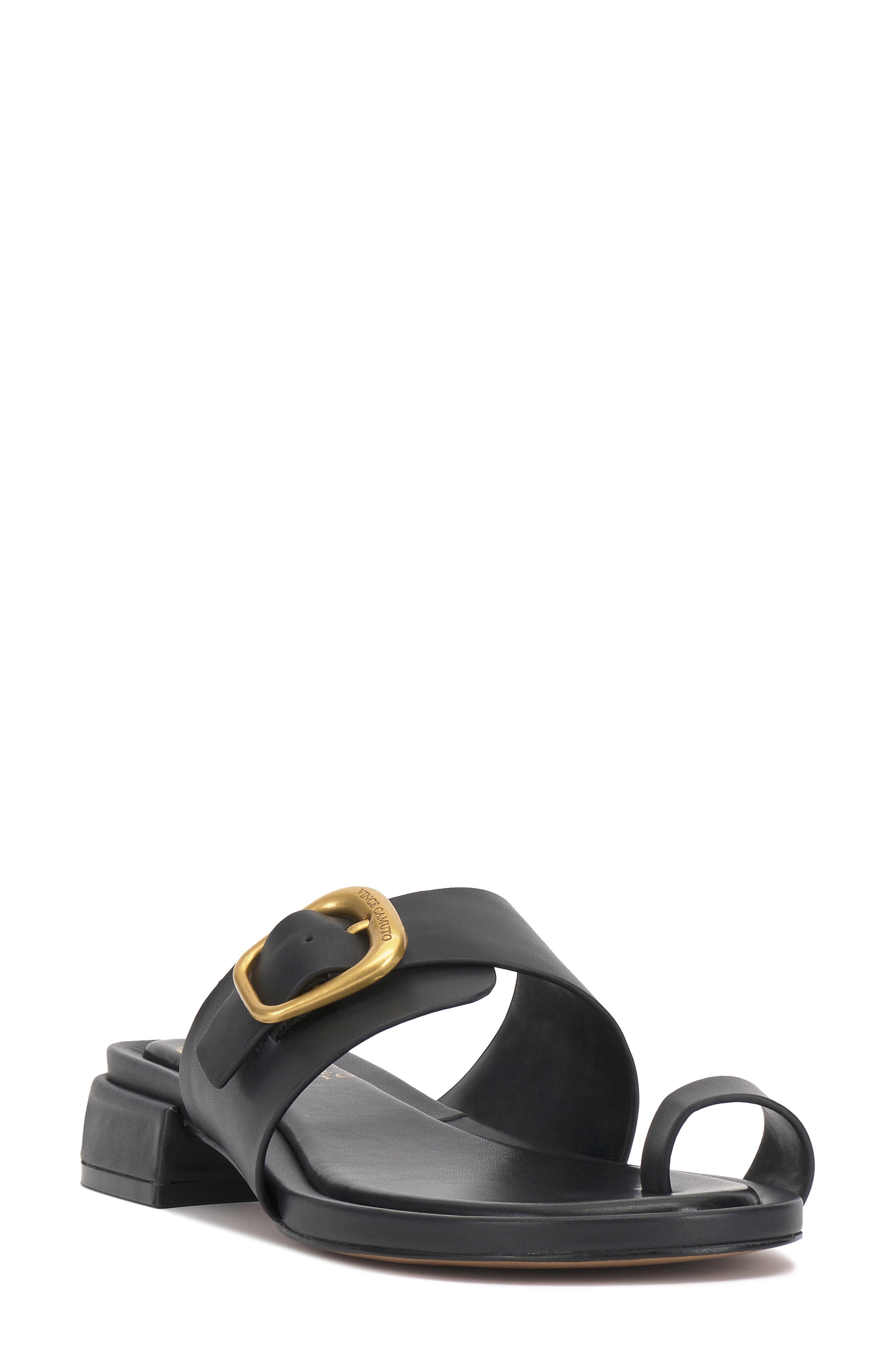 Vince Camuto Ranista Slide Sandal, Main, color, Black