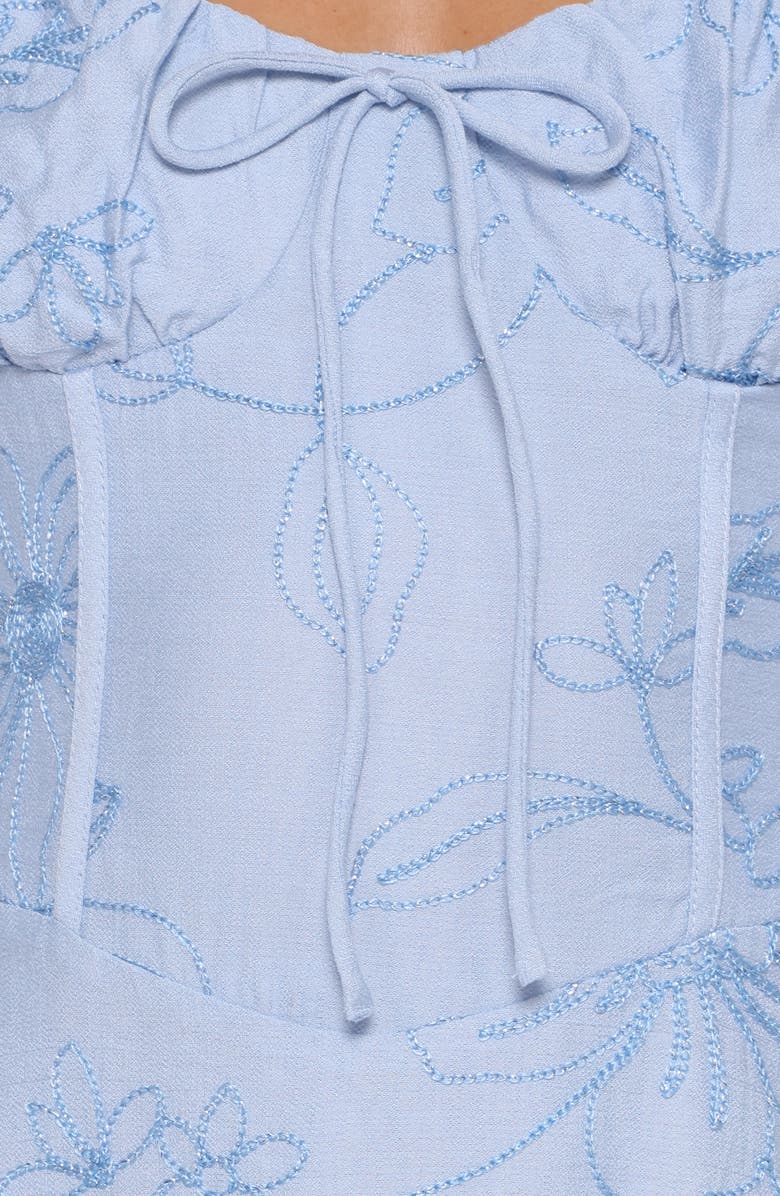 Petal & Pup Houston Print Sleeveless Maxi Dress, Alternate, color, Blue Floral