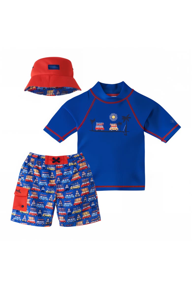 3PC Sun & Swim Set, Alternate, color, Navy Surf Vans