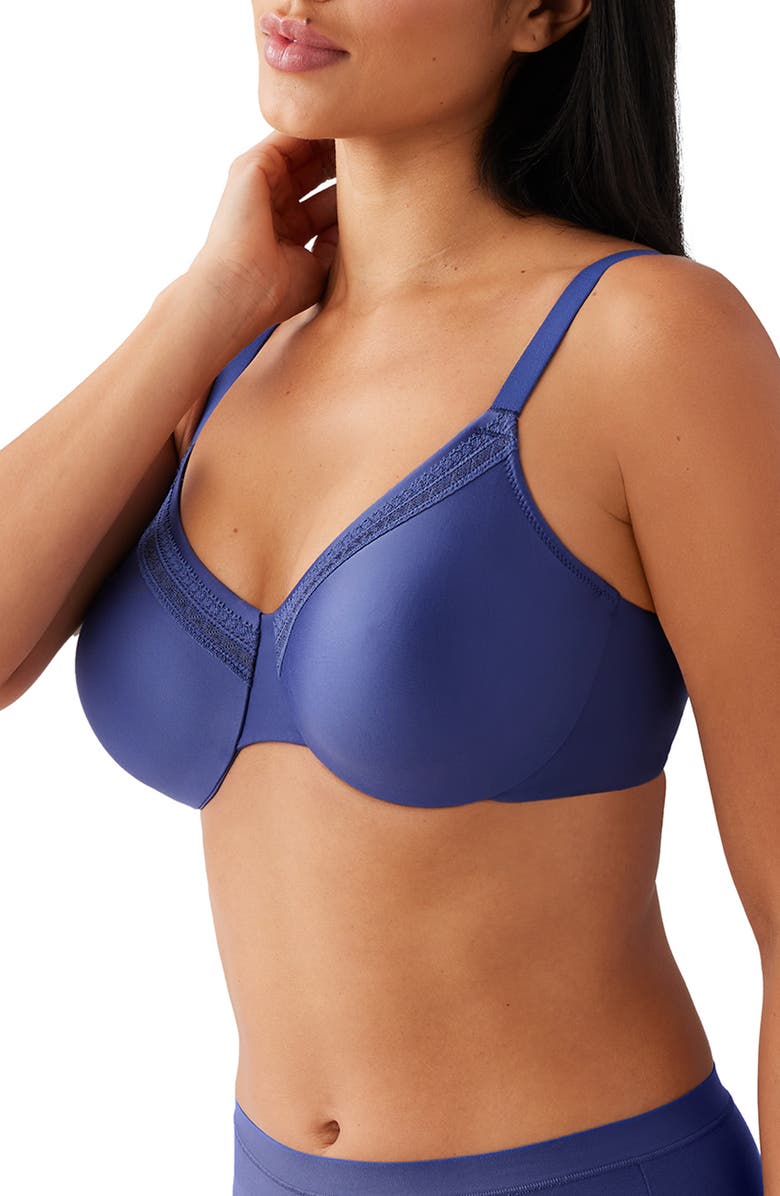 Wacoal Perfect Primer Full Coverage Underwire Bra, Alternate, color, Skipper Blue