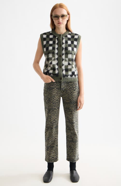 Scotch & Soda The Sky Print Ankle Straight Leg Jeans In Gray