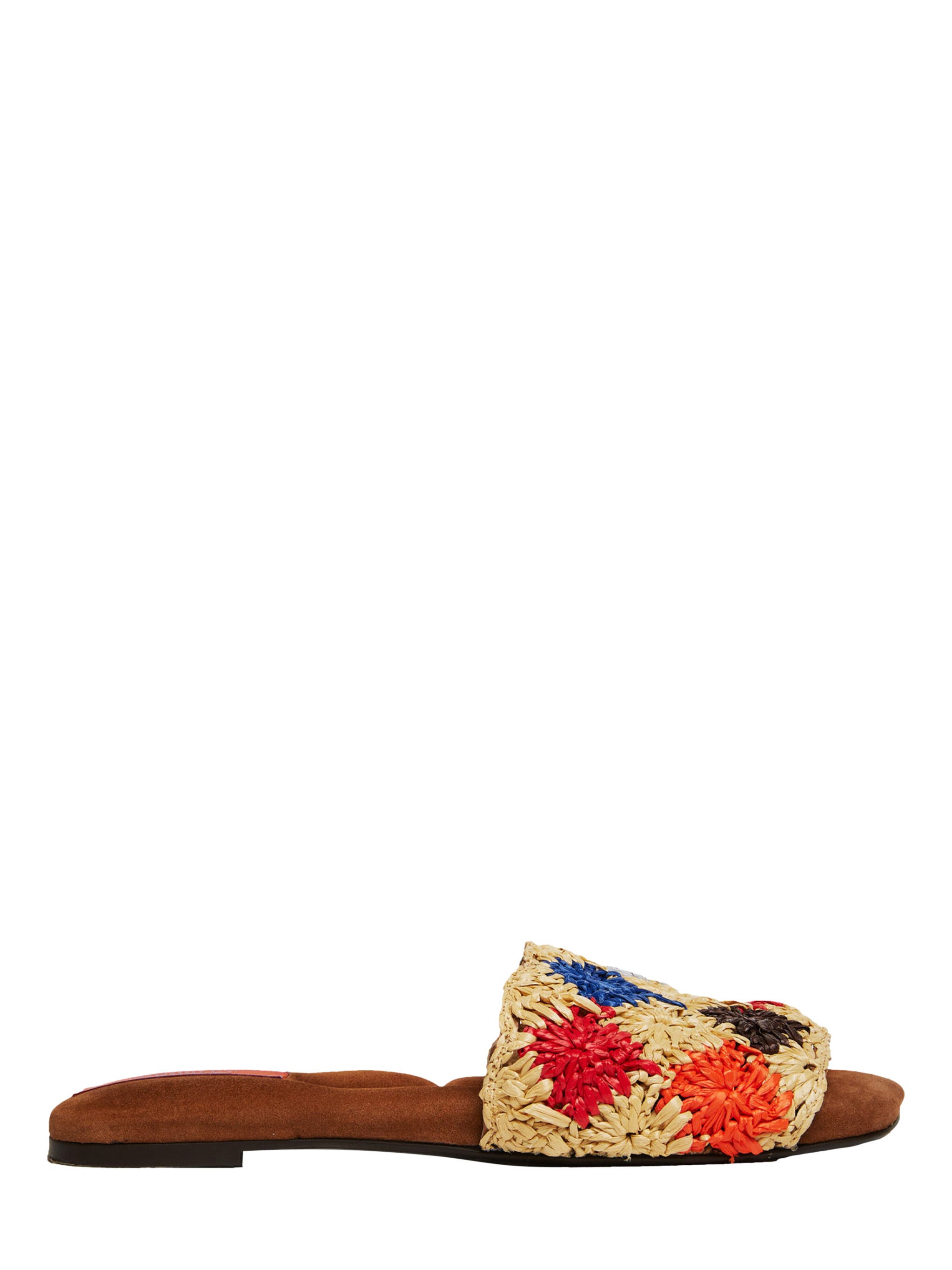 Crochet Sandal Solid Grey