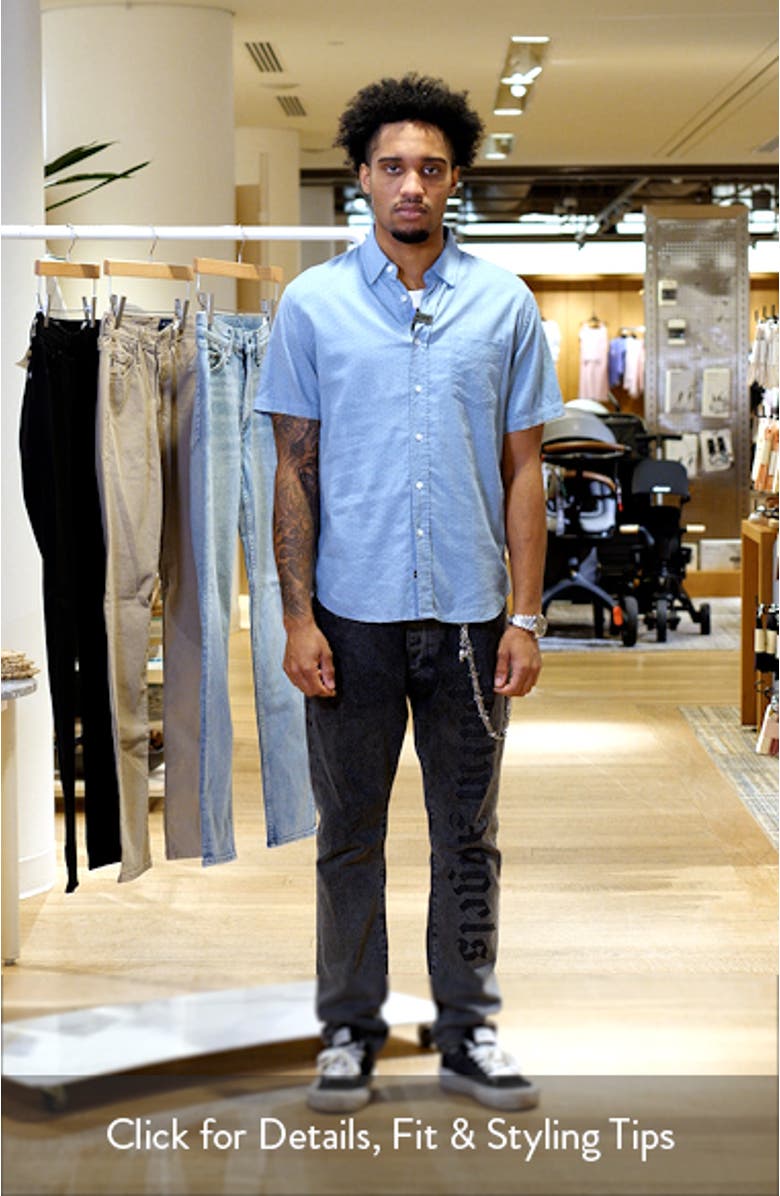 Carson Short Sleeve Stretch Linen Blend Button-Up Shirt, sales video thumbnail