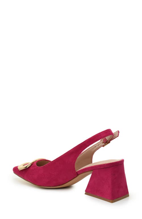 NICOLE MILLER NICOLE MILLER BLOCK HEEL SLINGBACK PUMP