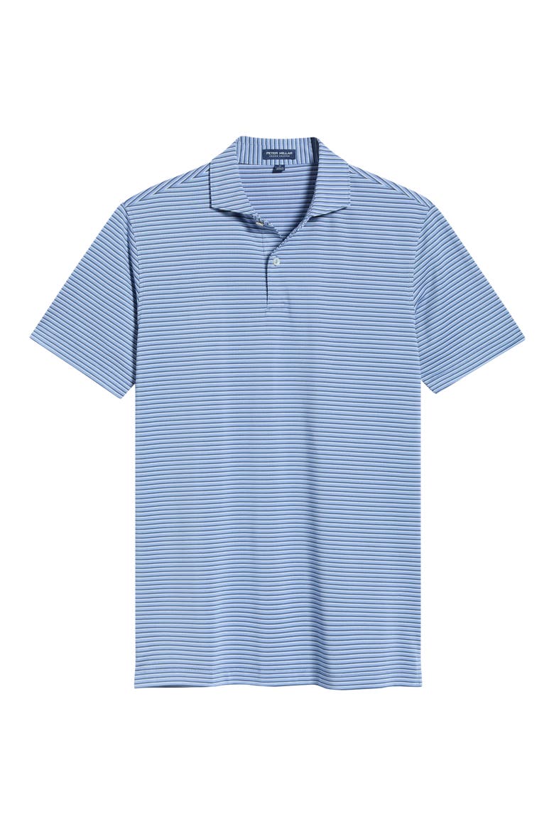 Tempo Stripe Crown Crafted Performance Jersey Golf Polo, Alternate, color, WINDY BLUE