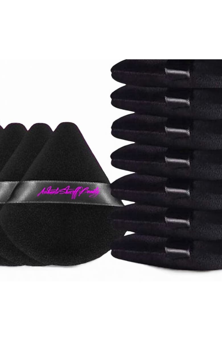 Ashunta Sheriff Beauty Velvet Hypoallergenic Ultra Soft Black Puffs, Alternate, color, Black