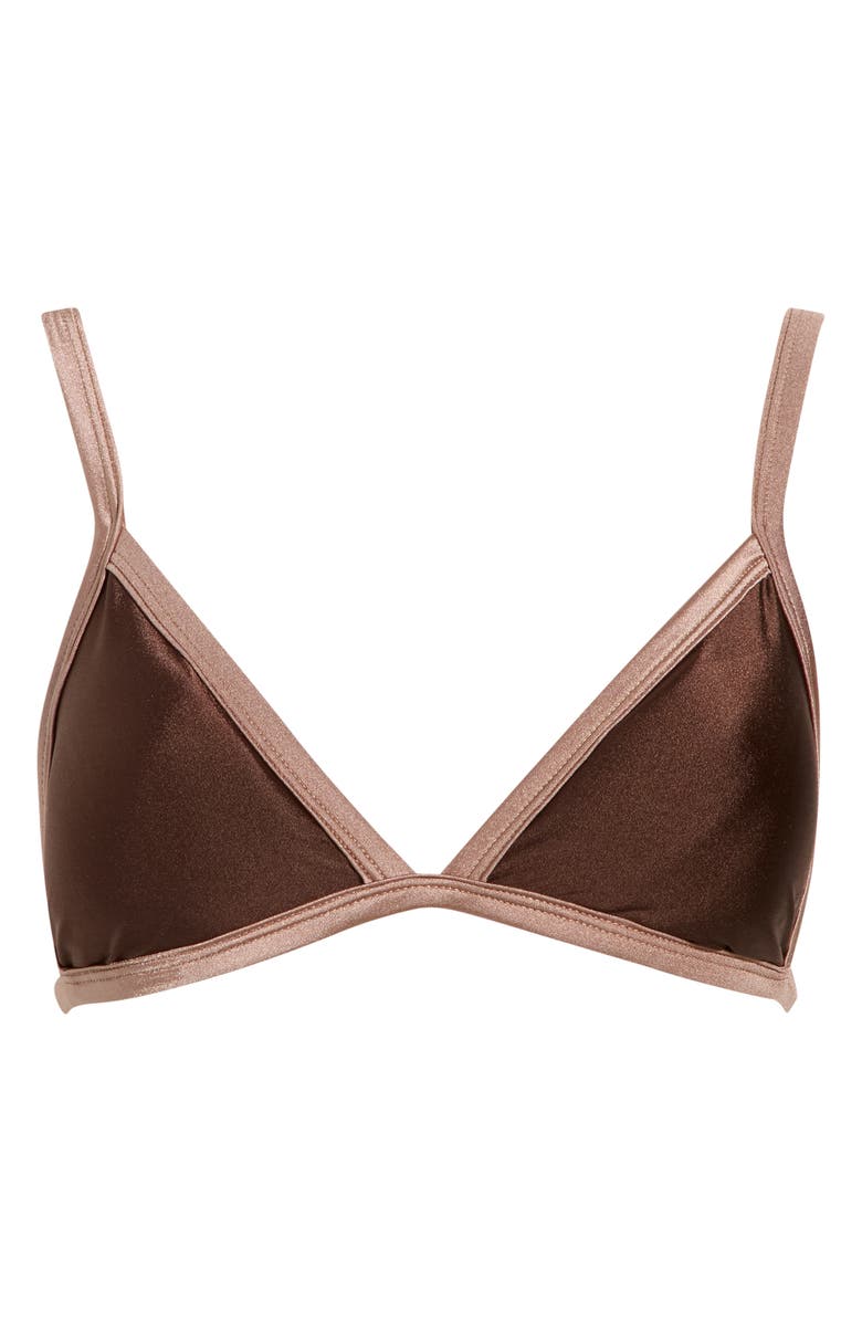 Maaji Rewind Reversible Bikini Top, Main, color, Brown