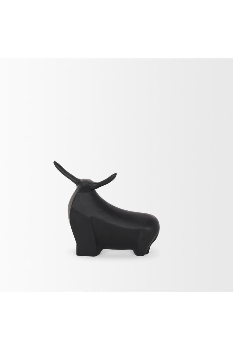 Radu Bull Decorative Object, Alternate, color, Black