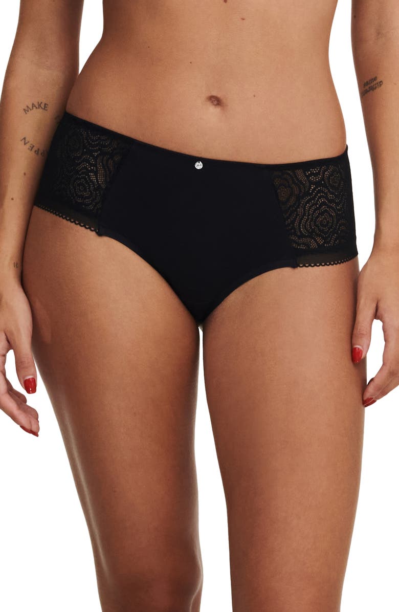 Chantelle Lingerie C Jolie Hipster Briefs, Main, color, Black