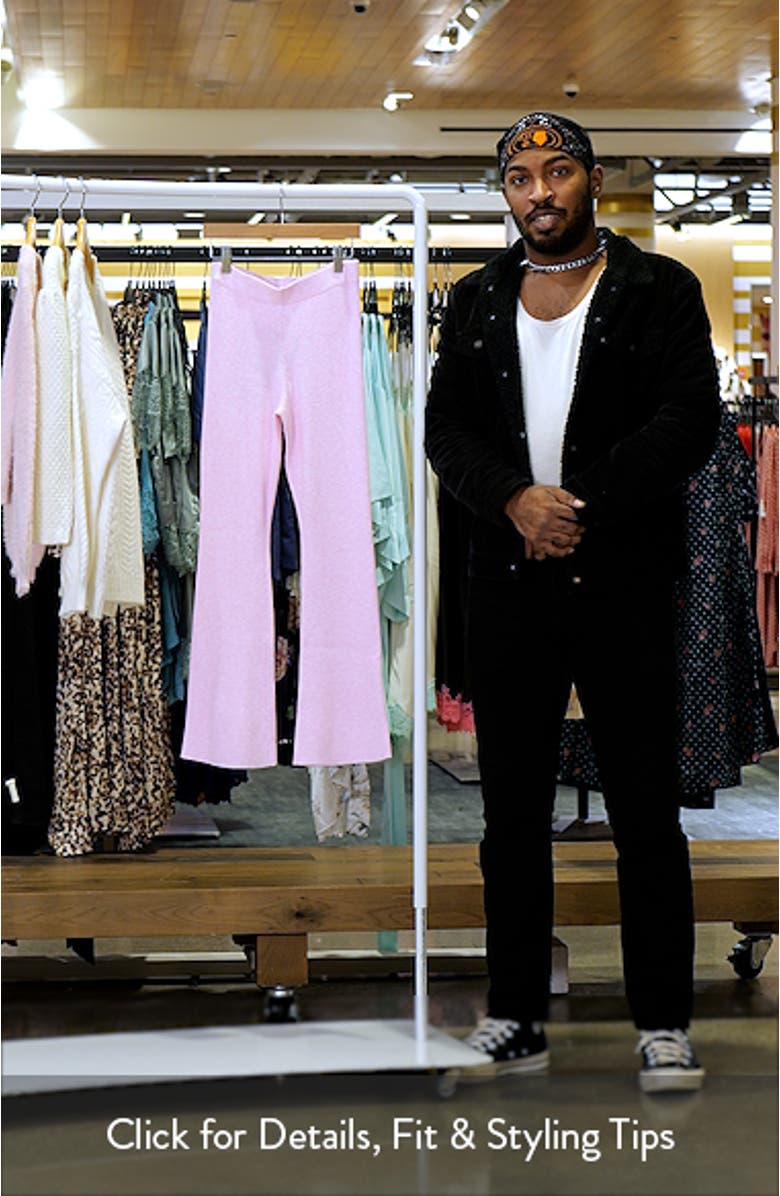 Sweater Knit Flare Pants, sales video thumbnail