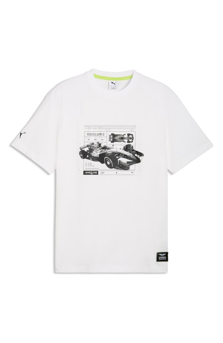 PUMA AMF1 Relaxed Fit Cotton Graphic T-Shirt, Main, color, Puma White