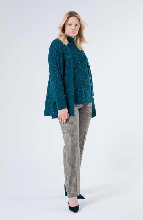 Marina Rinaldi Asburgo Virgin Wool Pants In Brown