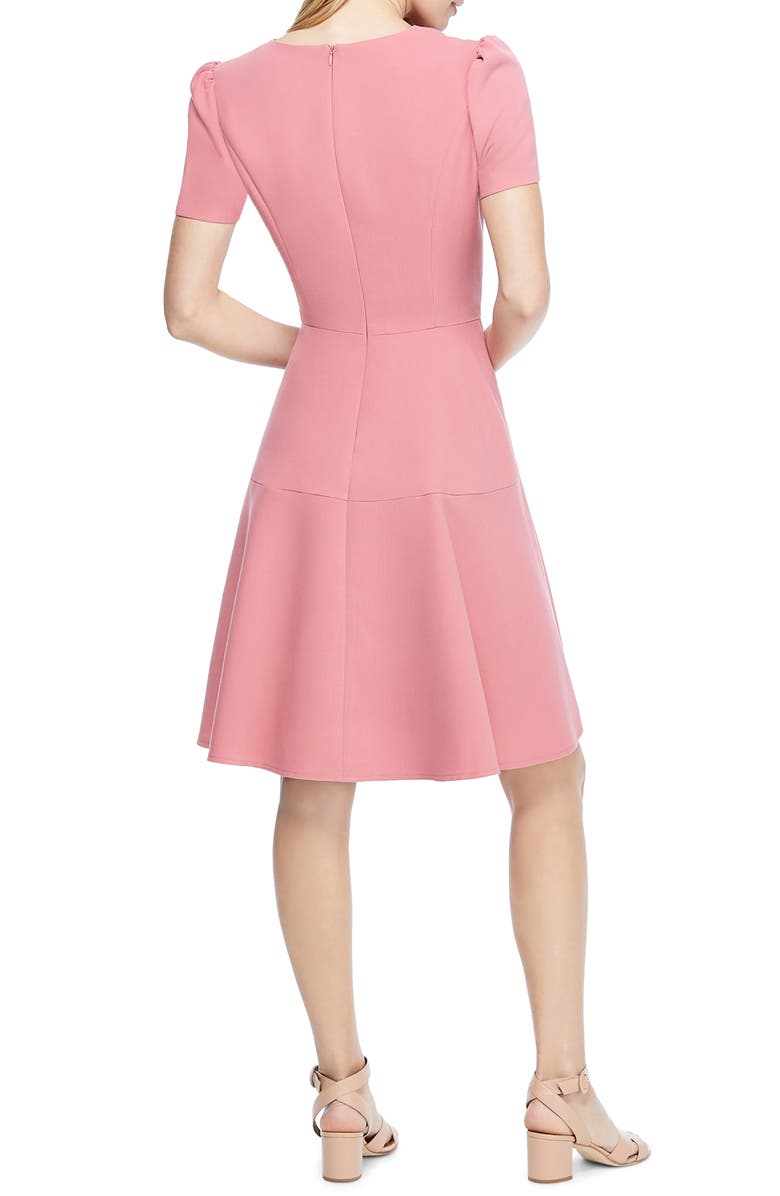 Gal Meets Glam Collection Kate V-Neck Fit & Flare Dress, Alternate, color,