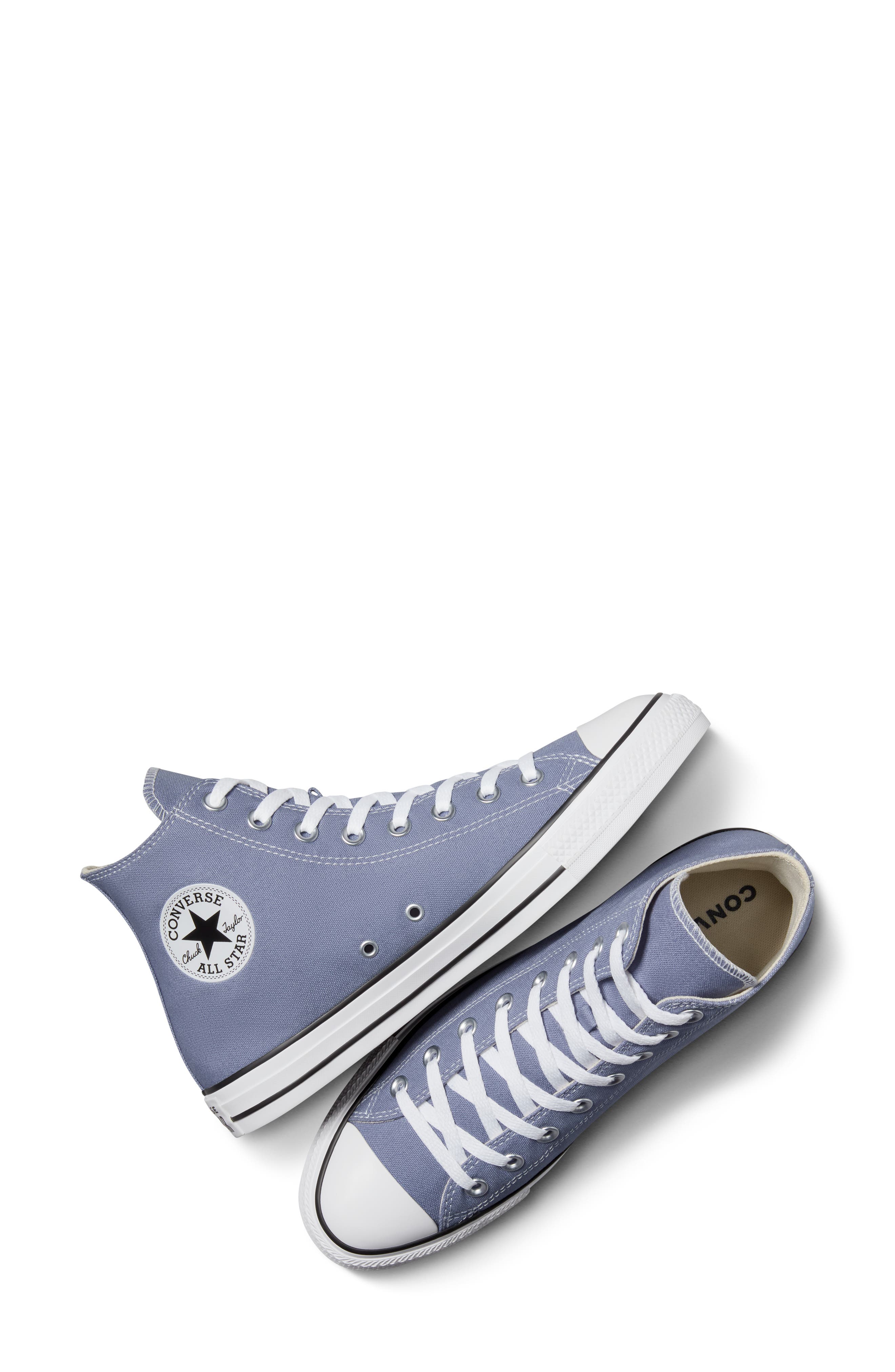 Converse Gender Inclusive Chuck Taylor<sup>®</sup> All Star<sup>®</sup> High Top Sneaker, Alternate, color, Stingray Grey