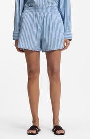 BOSS Orange Tiplyna Stripe Cotton Shorts