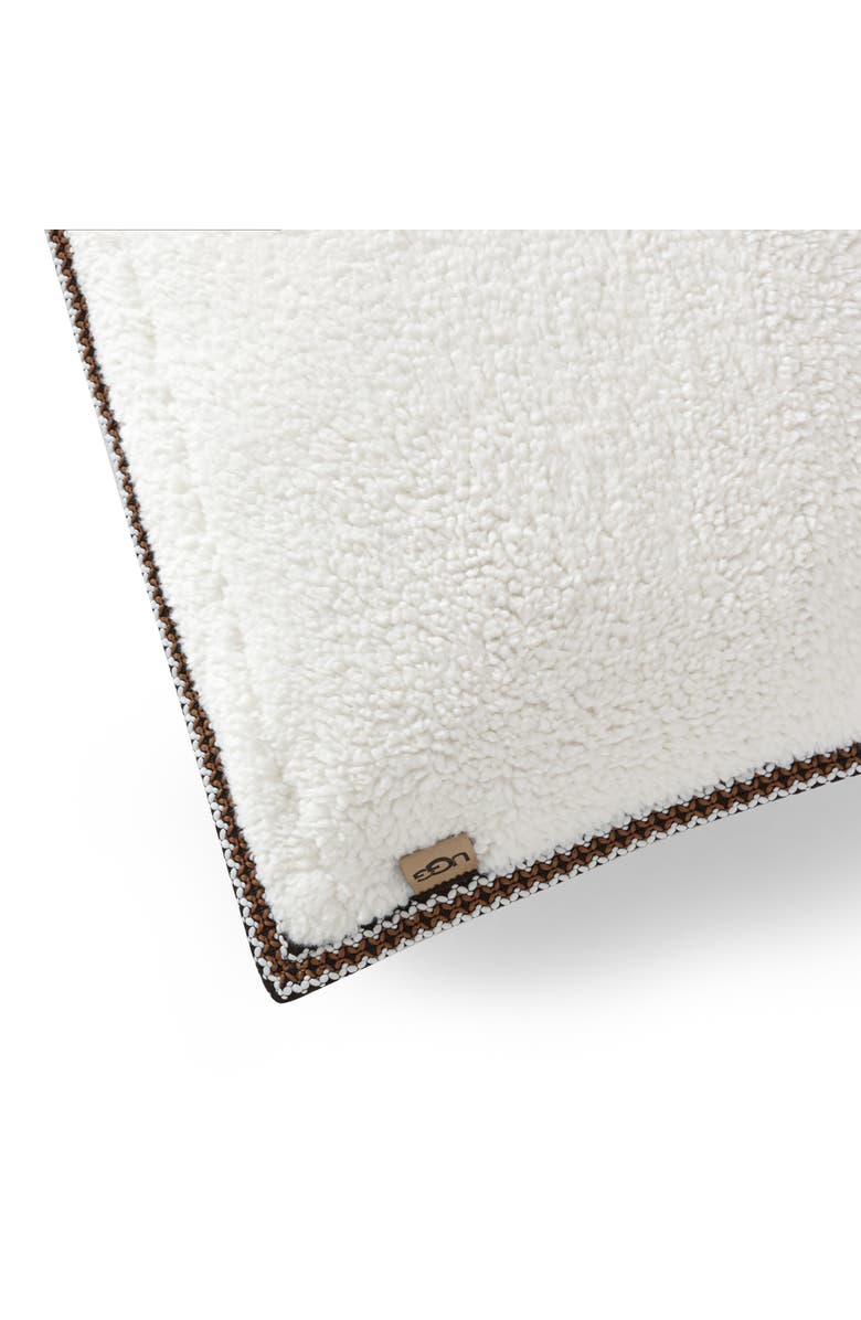 UGG<sup>®</sup> Kirkwood Braid Trim Accent Pillow, Alternate, color, Chestnut