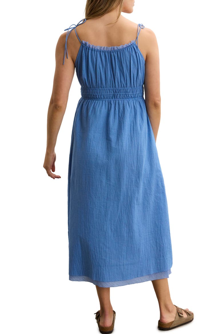 The Audrey Maternity Dress, Alternate, color, Blue Plaid