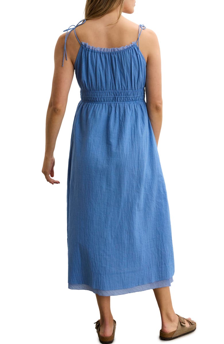 HATCH Collection The Audrey Maternity Dress, Alternate, color, Blue Plaid