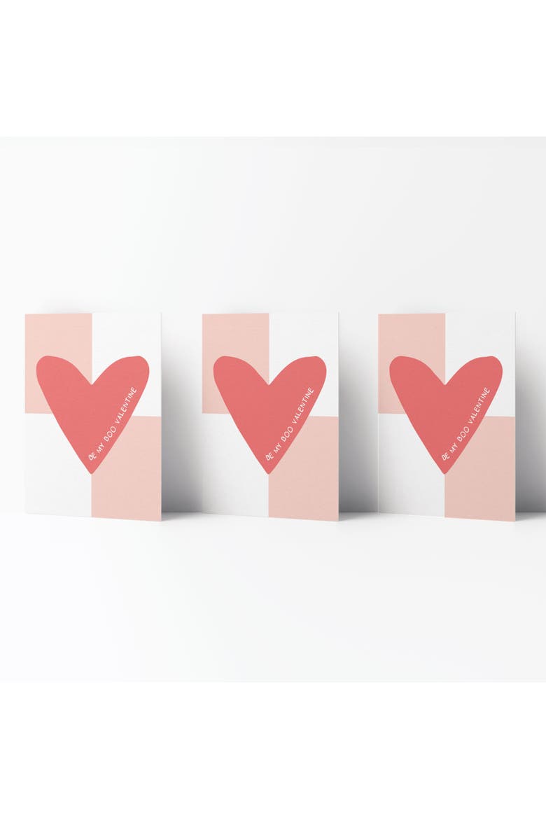 Love/Friendship Greeting Card Pack (3ct) "Be My Boo Valentine", Main, color, Multi-Pack