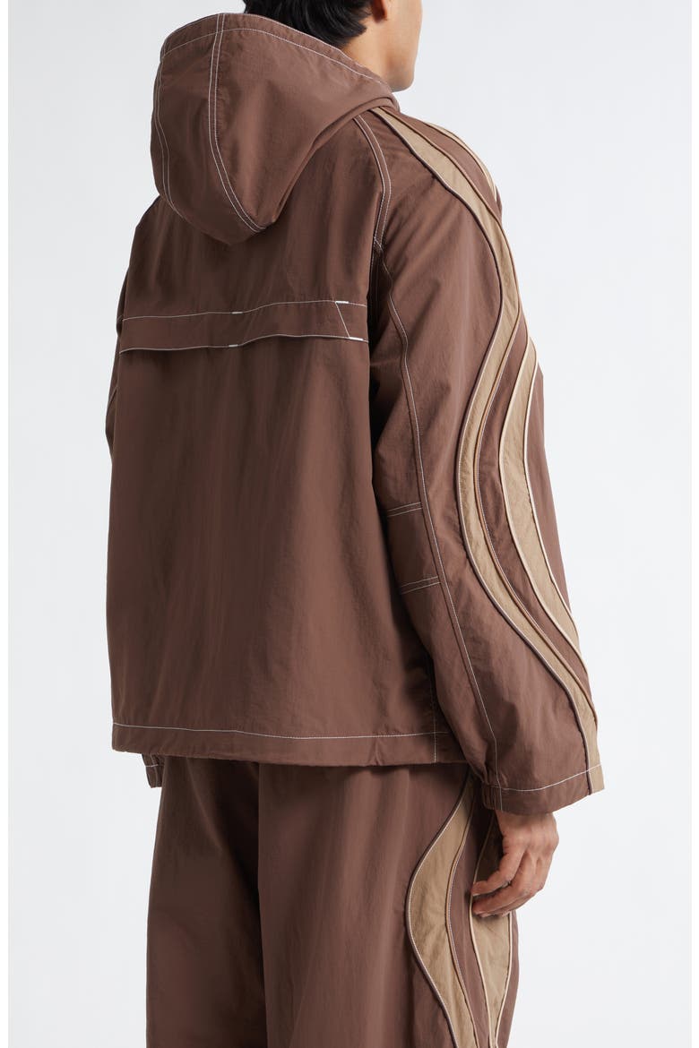 Gender Inclusive UFO Nylon Track Jacket, Alternate, color, BROWN