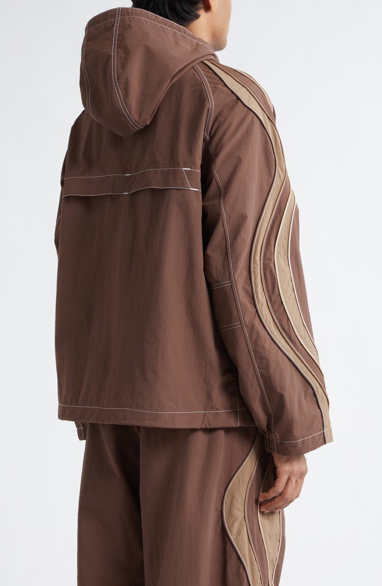 ERL Gender Inclusive UFO Nylon Track Jacket, Alternate, color, Brown