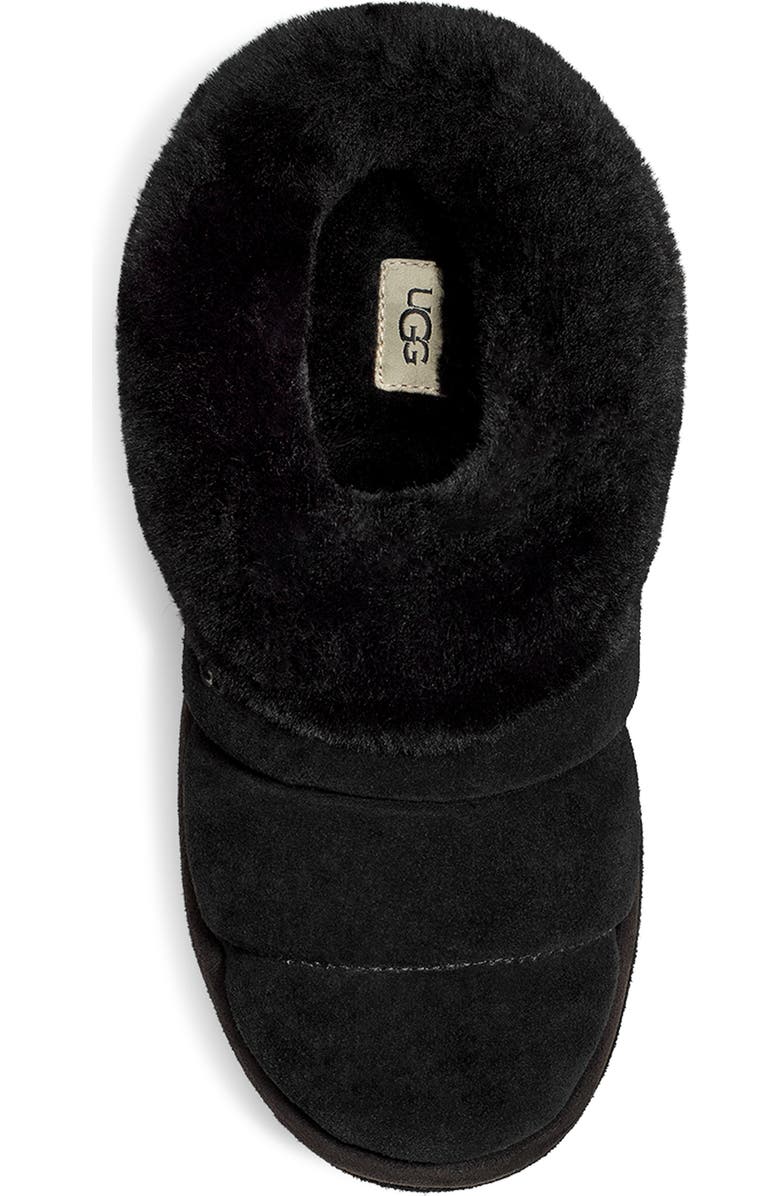 UGG<sup>®</sup> Tazzlita Genuine Shearling Trim Platform Slipper, Alternate, color, Blk