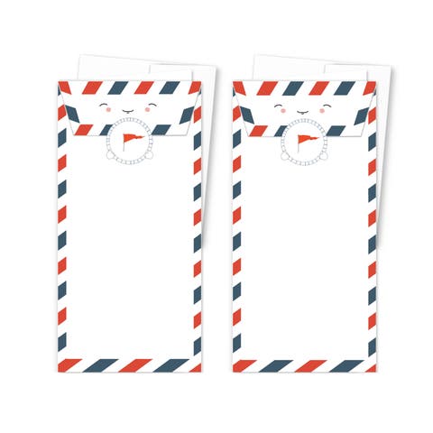 2ct Happy Envelope Long Greeting Card Pack