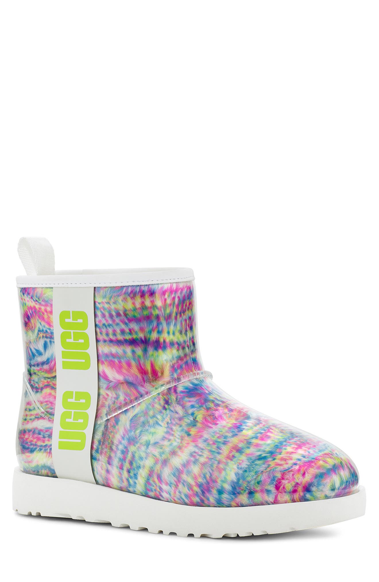 UGG<sup>®</sup> Classic Mini Pixelate Waterproof Boot, Main, color, 