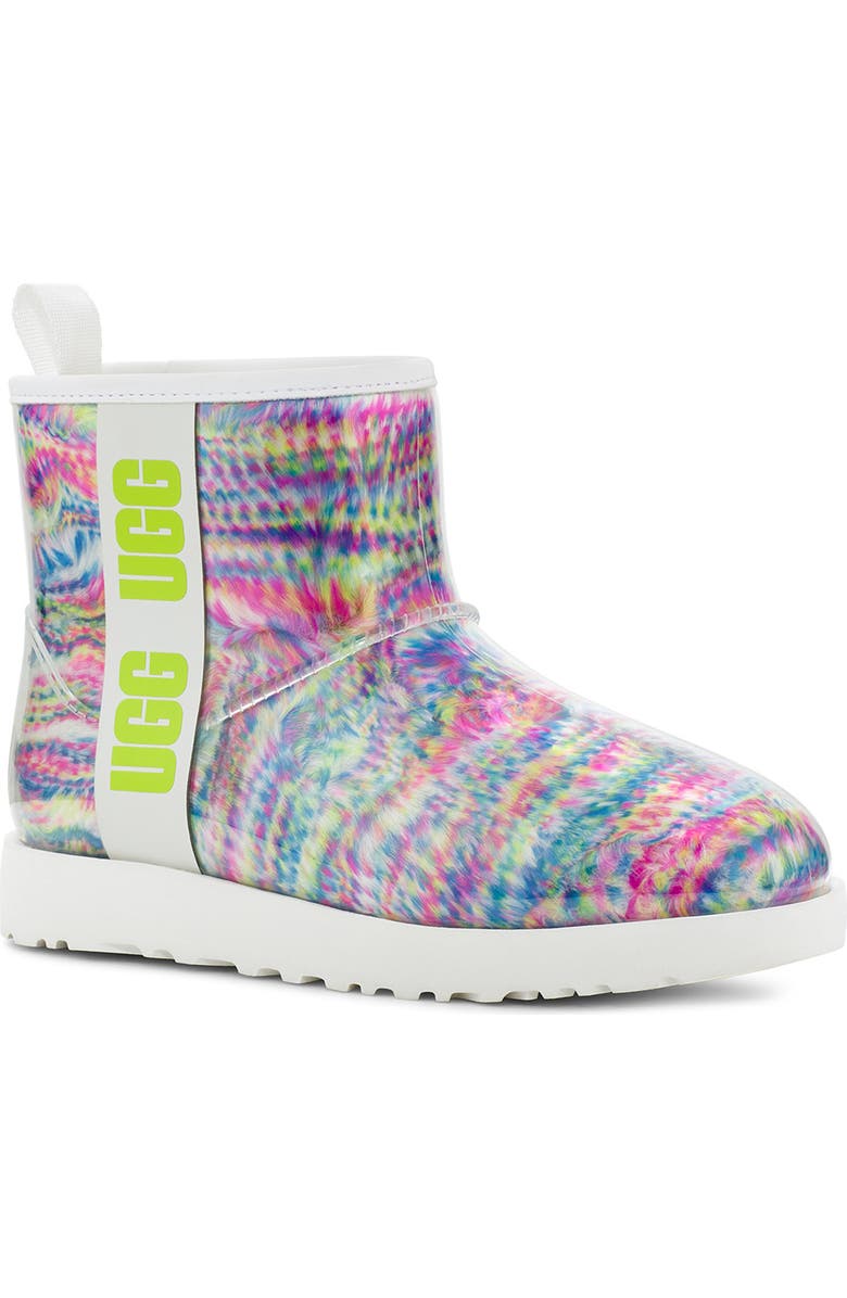 UGG<sup>®</sup> Classic Mini Pixelate Waterproof Boot, Main, color,