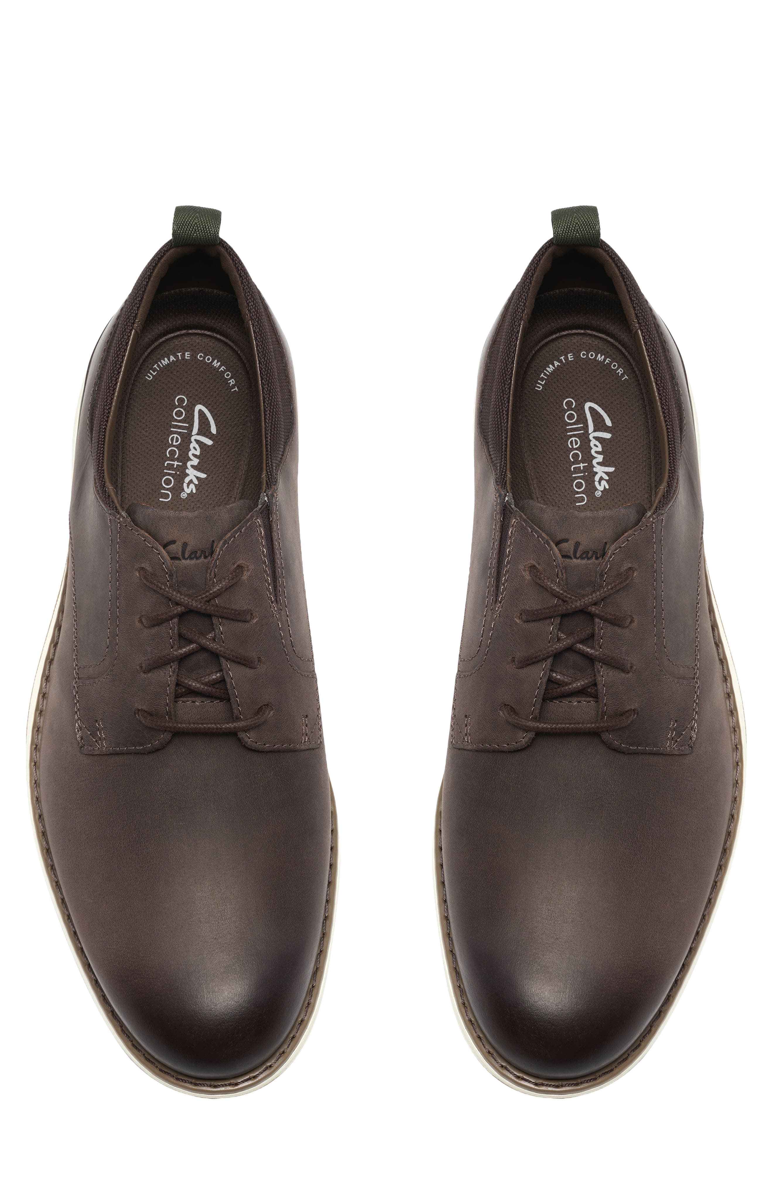 Flexhybrid Plain Toe Derby, Alternate, color, DARK BROWN LEATHER
