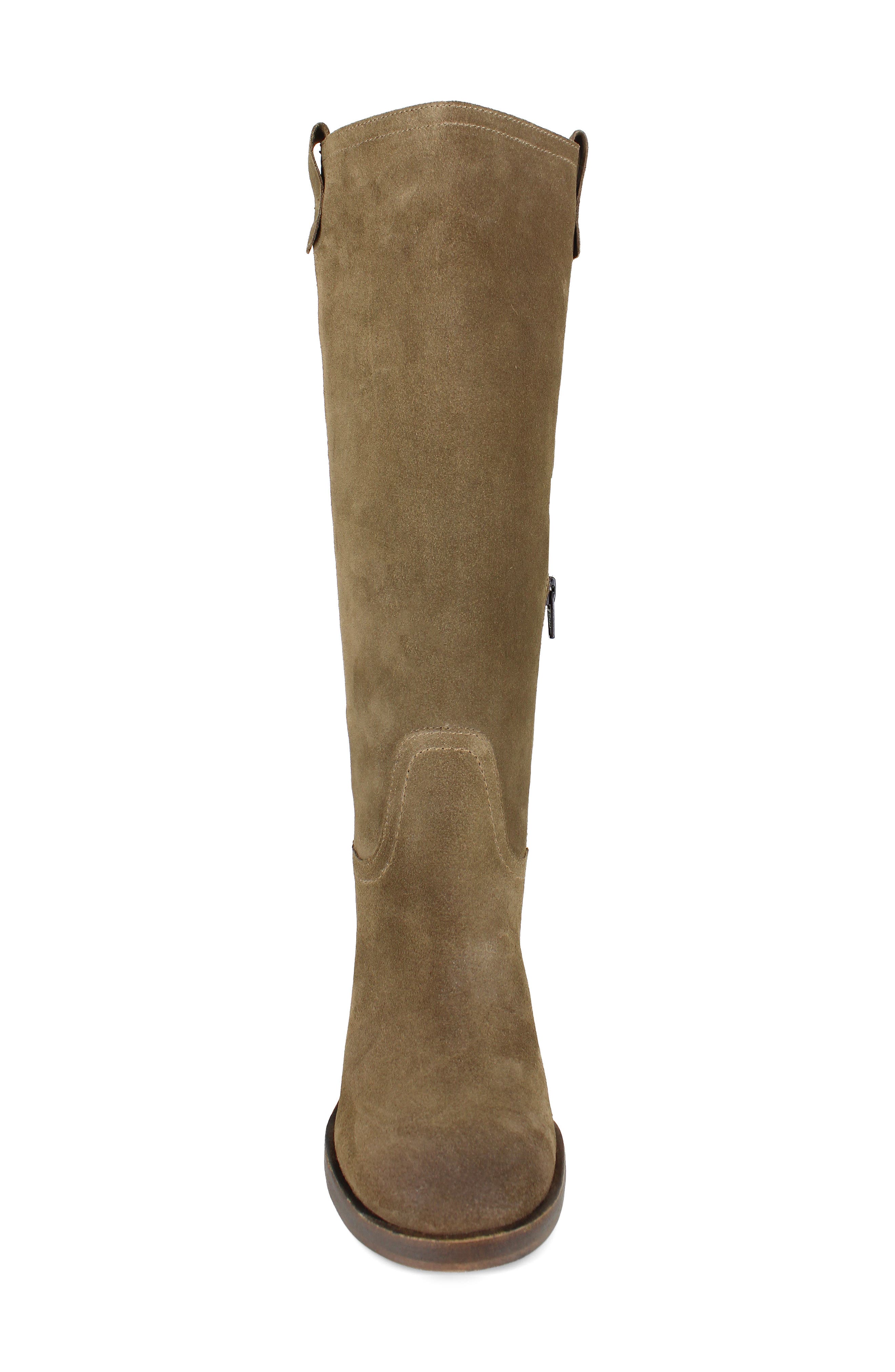 Casper Knee High Block Heel Boot, Alternate, color, TOBACCO SUEDE