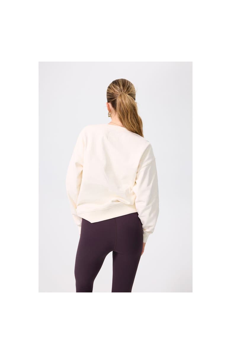 Terez Women's Terez Cream San Francisco Giants Technicolor Oversized Pullover Sweatshirt, Alternate, color, Cream