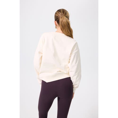 Terez Cream San Francisco Giants Technicolor Oversized Pullover Sweatshirt In White