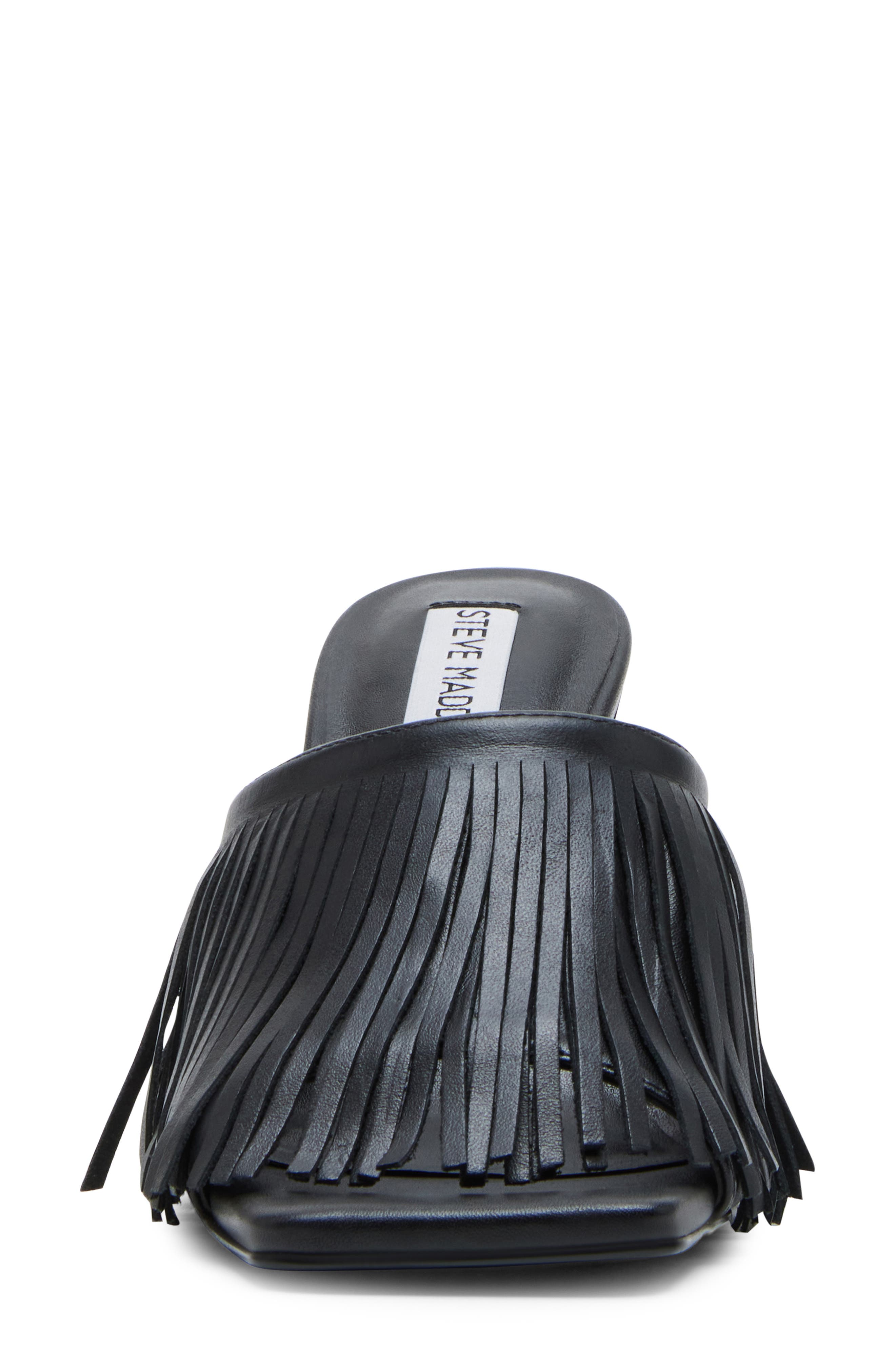 Steve Madden Morina Slide Sandal, Alternate, color, Black Leat