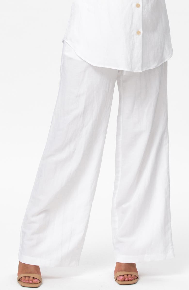 PIETRO BRUNELLI MATERNITY Over the Bump Drawstring Pants, Main, color, 