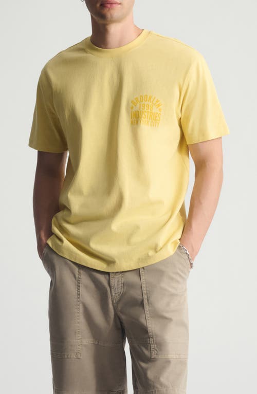 Brooklyn Industries Relaxed Vintage Graphic T-shirt In Yellow
