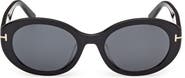 TOM FORD Jasmin 54mm Oval Sunglasses