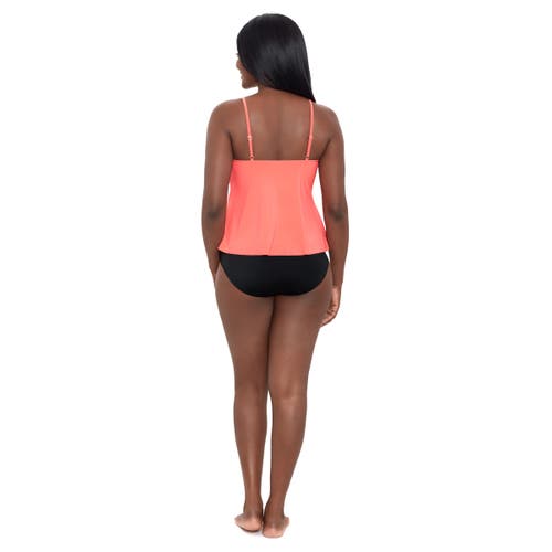 Trimshaper Rachel 5 Tier Ruffle Tankini Swimsuit Top