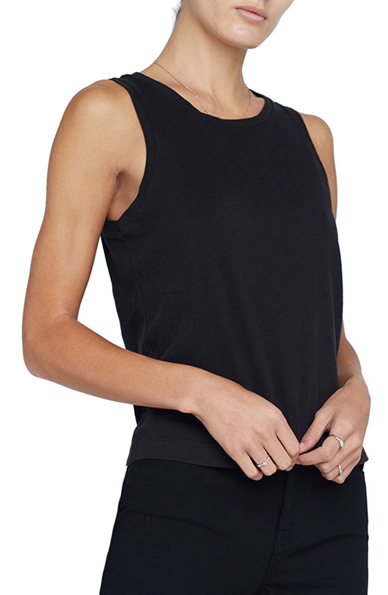 L'AGENCE Mikaela Organic Cotton Tank, Alternate, color,