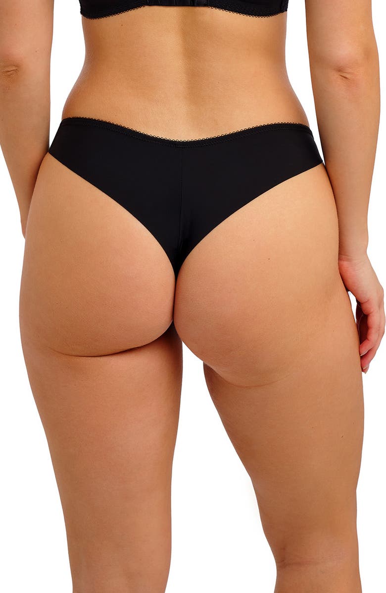 Freya Quinn Brazilian Thong, Alternate, color, Black